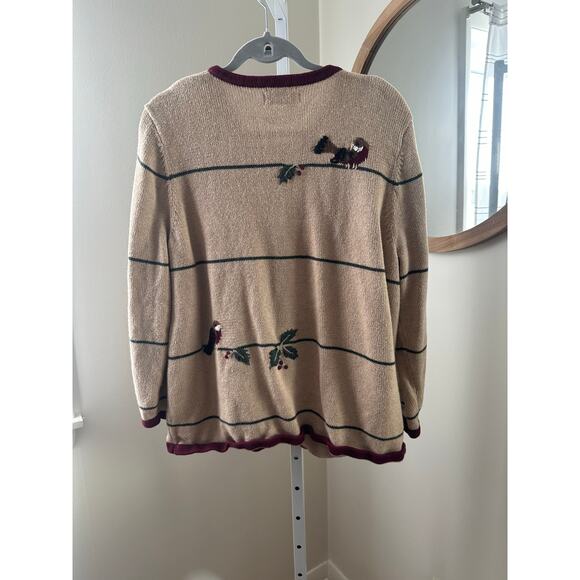 CJ Banks Bird Embroidered Cardigan – Size L Cozy Woodland - Picture 4 of 6